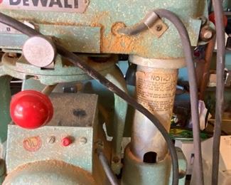 Close up of DeWALT saw