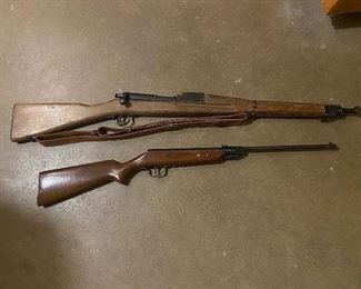 WWII practice rifle and BB gun