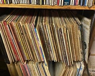 CDs and vinyl records - most are classics