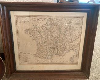 Framed map