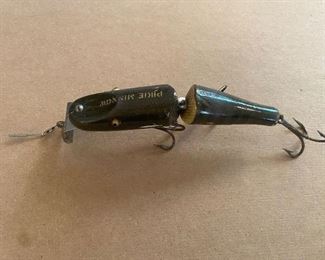 Vintage Pikie Minnow wounded fishing lure