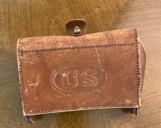 US ammo leather case