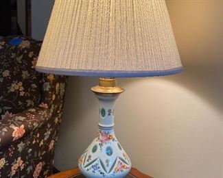 Bohemian cut to clear lamp