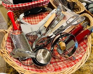 Tons of kitchen utensils