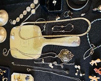 Sterling silver and gold jewelry (some not pictured)