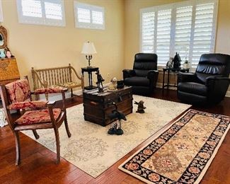 Lazyboy electric leather recliners, runners