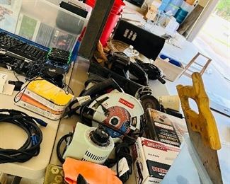 Saws, trimmers, sanders, etc. 