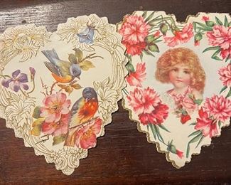 antique postcards and Valentines
