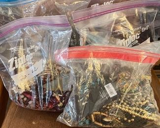 bags of costume jewelry