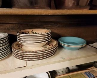 Dishes of various types and colors