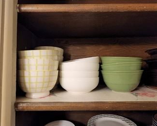 Dishes of various types and colors