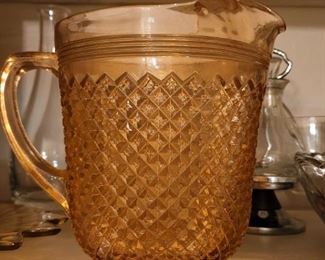Glass pitcher