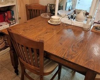 Dining table and 4 chairs