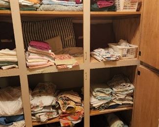 Towels, hand towels, wash cloths, sheets, pillow cases in various sizes & colors 