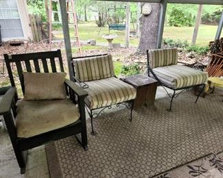 Outside under carport 