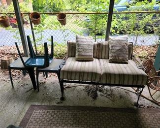 Outside under carport 