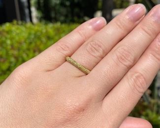 Canary Diamond Band Ring