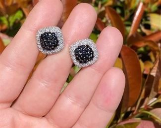 Black Diamond Earrings