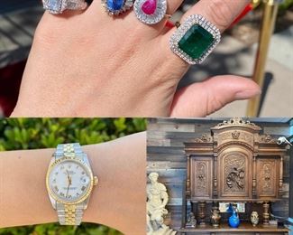 Estate Jewelry Pieces, Antique Important Jewelry 