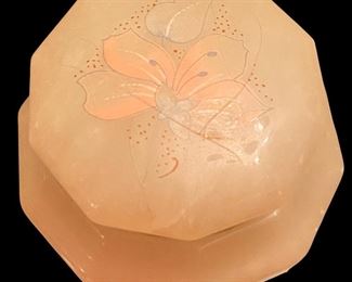 Genuine Alabaster Signed Trinket Tamara E