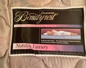 Simmons Beautyrest Queen Mattress Set Nobility Luxury