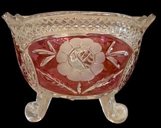 crystal with ruby red