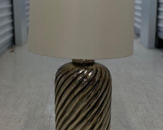 Vintage barley twist mercury glass table lamp. Photo 1 of 2. 