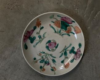 Small Chinese Export plate - 2 available. Each measures 5.5" D. Photo 1 of 2. 