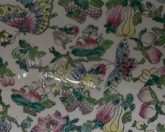 Antique Chinese Punch Bowl. Measures 16" D x 7.5" H. Photo 2 of 3. 