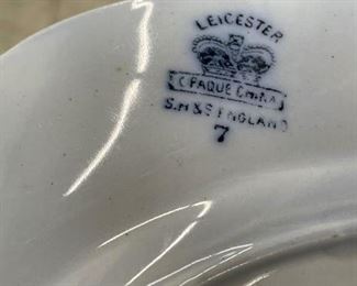 Leicester Flow Blue Platter. Measures 12". Photo 2 of 2. 