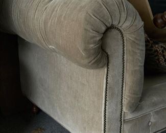 Arhaus 4-piece Wessex sectional sofa. Set includes a left arm chaise: 46" W x 71" D, a 64" W armless sofa section, a 40" W x 40" D corner section and a 76" W x 40" D left arm sofa.  Overall measurement: 190" W x 71" D on chaise side and 116" D on sofa side.  Photo 4 of 4. 