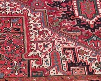 Vintage Heriz Wool Rug woven in Iran. Measures 11' 3" x 8' 2". Photo 4 of 5. 