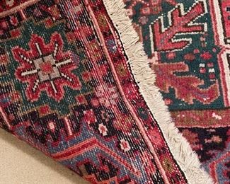 Vintage Heriz Wool Rug woven in Iran. Measures 11' 3" x 8' 2". Photo 5 of 5. 