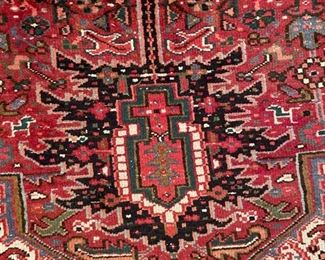 Vintage Heriz Wool Rug woven in Iran. Measures 11' 3" x 8' 2". Photo 2 of 5. 
