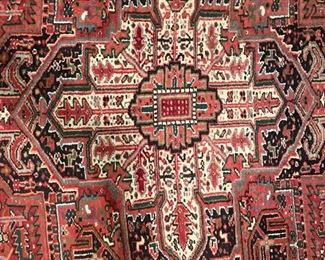 Vintage Heriz Wool Rug woven in Iran. Measures 11' 3" x 8' 2". Photo 3 of 5. 