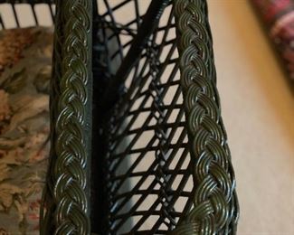 Vintage Henry Link Smithsonian Collection wicker rocker with built-in magazine rack.  Vintage Henry Link Smithsonian Collection wicker chair available, too. Photo 4 of 4.