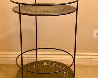 Metal Side Table - 2 Available. Each Measures 16" D x 24" H. Photo 1 of 2. 