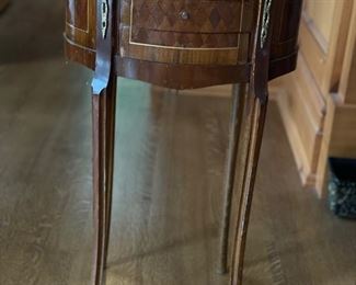 Antique Side Table with Brass Gallery and Ormolu. Photo 1 of 2. 