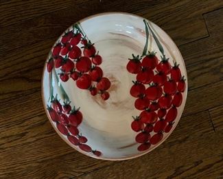 Glazed ceramic serving bowl. Photo 1 of 2. 