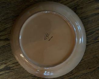 Glazed ceramic serving bowl. Photo 2 of 2. 