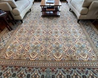 Wool Persian rug. Measures 14' 2" x 10' x2." Photo 1 of 4. 