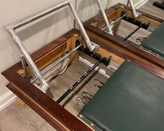 Vintage Pilates reformer with leather straps. Photo 3 of 7. 