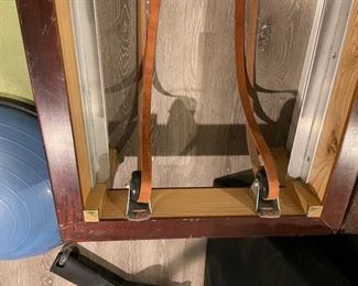 Vintage Pilates reformer with leather straps. Photo 4 of 7. 