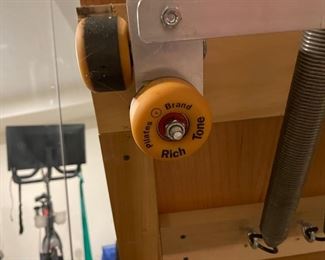 Vintage Pilates reformer with leather straps and paw feet. Photo 7 of 7. 