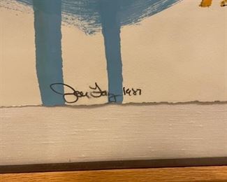 Jay Fay "Coyote Cactus." 1987. Measures 42" x 59." Photo 3 of 3. 