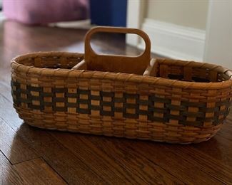 Woven Ardie basket signed by artist. Photo 1 of 3. 