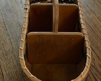 Woven Ardie basket signed by artist. Photo 2 of 3. 