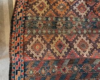 Antique Persian (Iran) Rug. Measures 5'10" x 8' 9". Photo 1 of 3. 