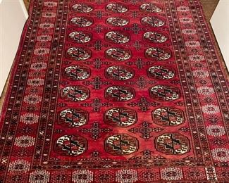Vintage Persian (Iran) rug. Measures 4' 5" x 6' 3". 