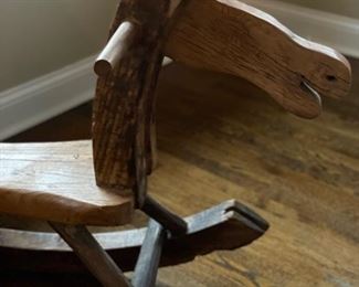 Antique Chinese rocking horse. Photo 3 of 4. 